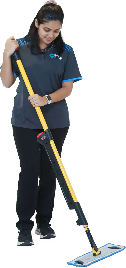 Cleaner mopping