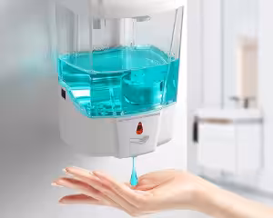Soap and sanitiser dispensers for workplaces