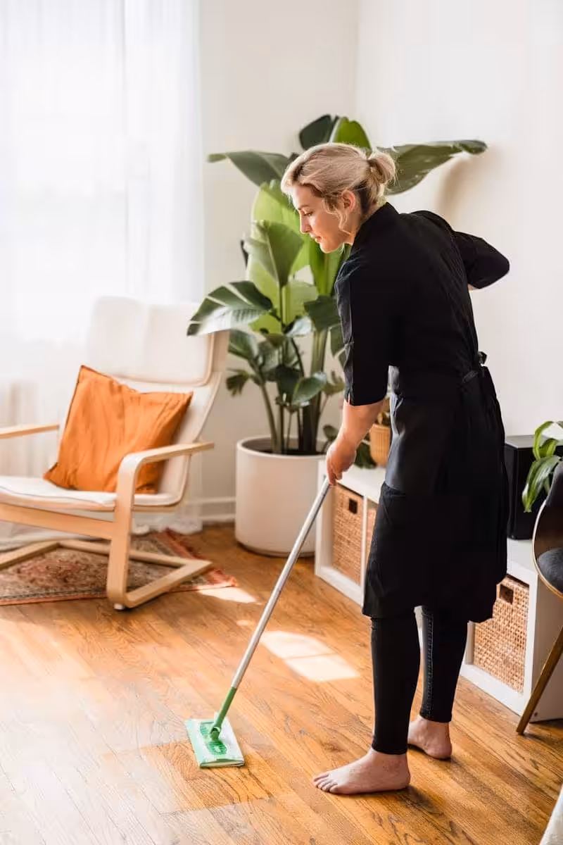 Workplace floor maintenance guide covering timber, vinyl, concrete, tile, and carpet cleaning protocols with cost-saving maintenance tips
